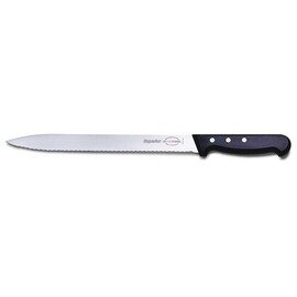 Aufschnittmesser SUPERIOR Wellenschliff  | genietet | schwarz | Klingenlänge 28 cm Produktbild