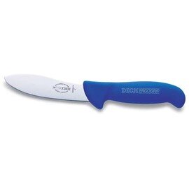 Schafabhäutemesser ERGOGRIP blau  | gebogene Klinge  | glatter Schliff  | Klingenlänge 13 cm Produktbild