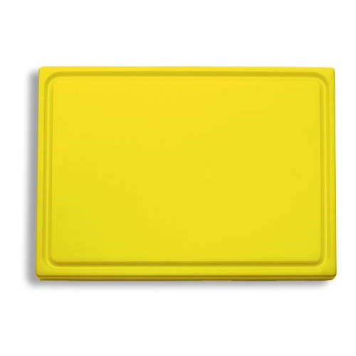 Schneidbrett Kunststoff • gelb mit Saftrille | 530 mm x 325 mm H 20 mm Produktbild 0 L