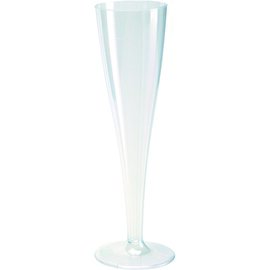 Champagnerglas 12 cl Mehrweg Polystyrol transparent mit Eichstrich 7,5 cl 16 X 10 Stück Produktbild