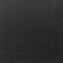 Zelltuch-Servietten 3-lagig Falz 1/4 schwarz Produktbild