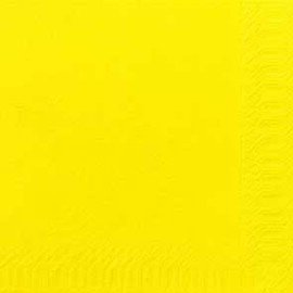 Zelltuch-Servietten 3-lagig Falz 1/4 gelb 10 x 50 Stück Produktbild