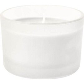 Kerzengläser "Ibiza gefrostet", Duni®, Ø 85 mm, Brenndauer ca. 18 Stunden, 12 x 1 Stück, weiß Produktbild