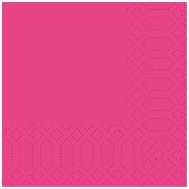 Zelltuch-Servietten 3-lagig Falz 1/4 pink Produktbild