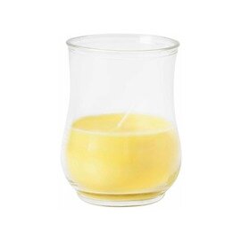 Kerzenglas PARTITO gelb  Ø 97 mm  H 128 mm | Brenndauer 40 Stunden | 12 x 1 Stück Produktbild