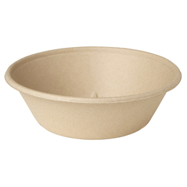 Salatschale ecoecho® braun 1000 ml Bagasse Ø 194 mm H 60 mm Produktbild