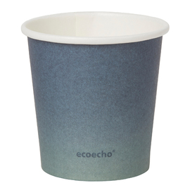Kaffeebecher URBAN ecoecho® Einweg 120 ml PAP/PLA bedruckt 100% kompostierbar Produktbild