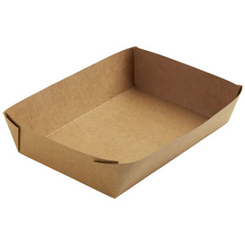 Takeaway-Schale 1100 ml VIKING Brick Box Karton braun | 200 mm x 140 mm H 45 mm Produktbild