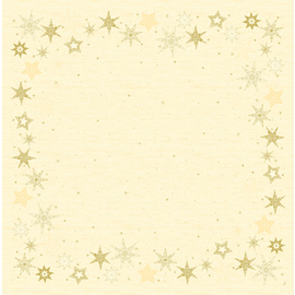Mitteldecke Motiv STAR STORIES CREAM 5 x 20 Stück | 0,84 m  x 0,84 m Produktbild