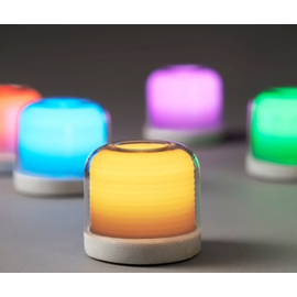 LED-Mini-Lampen-Halter STELLA Kunststoff weiß  Ø 82 mm  H 73 mm Produktbild 1 S
