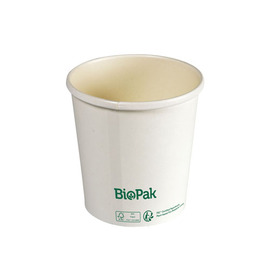 Pappbecher | Bio-Becher 480 ml Bowl Short Karton weiß Produktbild