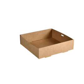 Catering-Tray GLANCE 3 ltr Karton braun | 225 mm x 226 mm H 60 mm Produktbild