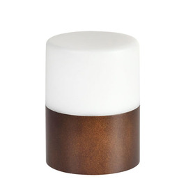 LED-Kerzenhalter BRIGHT Bambus braun Ø 75 mm H 105 mm Produktbild