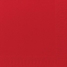 Zelltuch-Servietten 3-lagig Falz 1/4 rot Produktbild