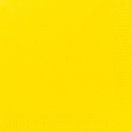 Zelltuch-Servietten 3-lagig Falz 1/4 gelb Produktbild