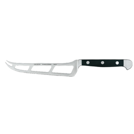 Käsemesser ALPHA Messerstahl Zahnschliff | schwarz | Klingenlänge 15 cm Produktbild