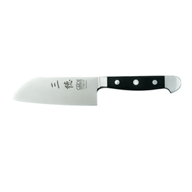 Santoku ALPHA Messerstahl | schwarz | Klingenlänge 14 cm Produktbild