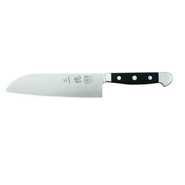 Santoku ALPHA Messerstahl | schwarz | Klingenlänge 18 cm Produktbild