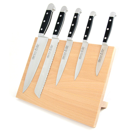 Magnet-Messerpult Holz Buche magnetisch passend für 5 Messer Produktbild