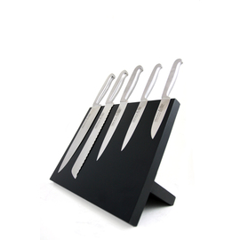 Magnet-Messerpult Holz Buche schwarz magnetisch passend für 5 Messer Produktbild