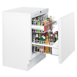 Unterbau Flaschenkühler KM 142 FL 2 weiß | 132 ltr | R600a Produktbild