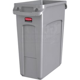 Abfallbehälter 60 ltr Kunststoff grau  L 588 mm  B 279 mm  H 632 mm Produktbild