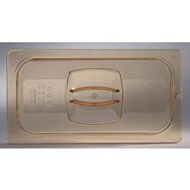 RESTPOSTEN | Harter Deckel GN 1/2 bernsteinfarben | Druckausgleichsöffnung Produktbild