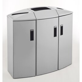 Recyclingstation ELEMENT 166 ltr 3 Einwürfe Papier | Restmüll | Flaschen/Dosen Produktbild 0 L
