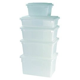 RESTPOSTEN | Lebensmittelbehälter Polyethylen weiß 19 ltr  L 457 mm  B 305 mm  H 229 mm Produktbild