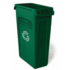 Mülleimer 87 ltr Kunststoff grün  L 558 mm  B 279 mm  H 762 mm mit Lüftungskanal Produktbild 0 L