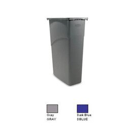 Abfallbehälter Slim-Jim, Inhalt 87 L, grau, 50,8 x 27,9 x 76,2 cm, Polyethylen, ohne Deckel Produktbild