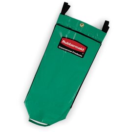 FG9T9300GRN Recycling-Sack mit seitlichem Reißverschluß und universellen Recyclingzeichen, Farbe: Grün, 128,7L, 44,4 x 26,7 x 83,8 cm Produktbild