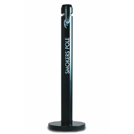 Aschersäule SMOKERS POLE Aluminium schwarz Standmodell  Ø 102 mm  H 1079 mm Produktbild