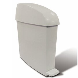 Sanitär Abfallbehälter 12 ltr Kunststoff grau mit Fußpedal  L 140 mm  B 463 mm  H 480 mm Produktbild 0 L
