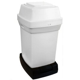 Windel Abfallbehälter 65 ltr Kunststoff weiß mit Fußpedal  L 410 mm  B 470 mm  H 770 mm Produktbild