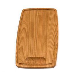 Holzschneidebrett Kirschholz L 450 mm x 280 mm x 25 mm | Saftrille Produktbild