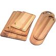 Tranchierbrett Gr. 9 Esche mit Saftrille | 400 mm x 260 mm H 20 mm Produktbild