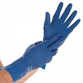 Chemikalienschutzhandschuhe SMOOTH S Latex blau | 300 mm Produktbild