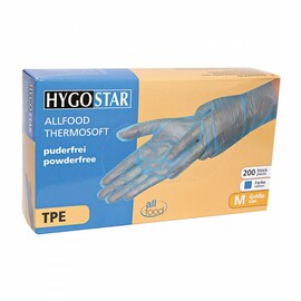 TPE-Handschuhe ALLFOOD THERMOSOFT M TPE (Thermoplastische Elastomere) blau | 250 mm Produktbild 1 S