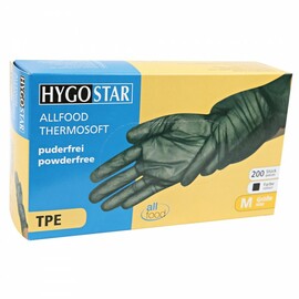 TPE-Handschuhe ALLFOOD THERMOSOFT XL TPE (Thermoplastische Elastomere) schwarz | 280 mm Produktbild 1 S