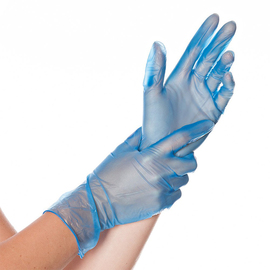 Vinyl-Handschuhe CLASSIC M blau • 240 mm Produktbild