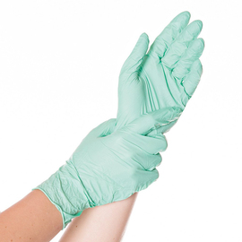 Nitril-Handschuhe L grün SAFE LIGHT • puderfrei Produktbild