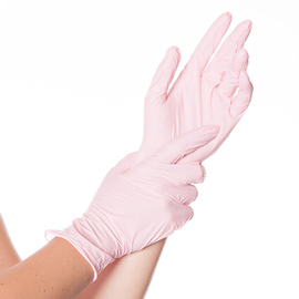 Nitril-Handschuhe L rosa SAFE LIGHT • puderfrei Produktbild