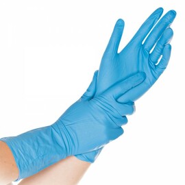 Schutzset SUPER HIGH RISK HYGOSTAR weiß-blau Overall | Mundschutz | Überschuhe | Brille | Handschuhe | Müllbeutel Produktbild 2 S