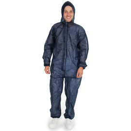 Overall ECO XL PP-Vlies dunkelblau Kapuze Produktbild