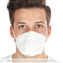 Atemschutzmaske FFP3 Einheitsgröße PP weiß Produktbild