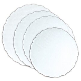 Plattenpapier weiß rund 40 g/m² 10 x 500 Stück  Ø 240 mm Produktbild 0 L