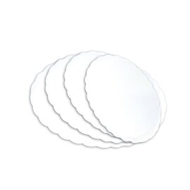Plattenpapier weiß oval 40 g/m² 10 x 500 Stück  L 290 mm  B 190 mm Produktbild 0 L