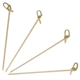 Fingerfoodspieß LOOP naturfarben  Ø 3 mm  L 120 mm Griffausführung Knoten Produktbild