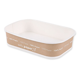 Takeaway-Schale | 500 ml | NATURE Star Only Paper | Pappe | 172 mm x 120 mm H 41 mm Produktbild